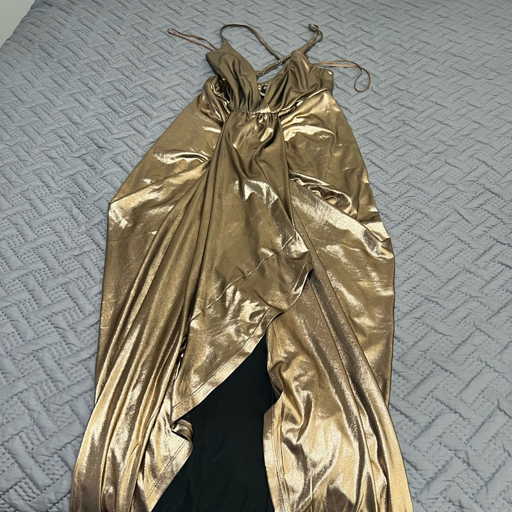 Gold dress